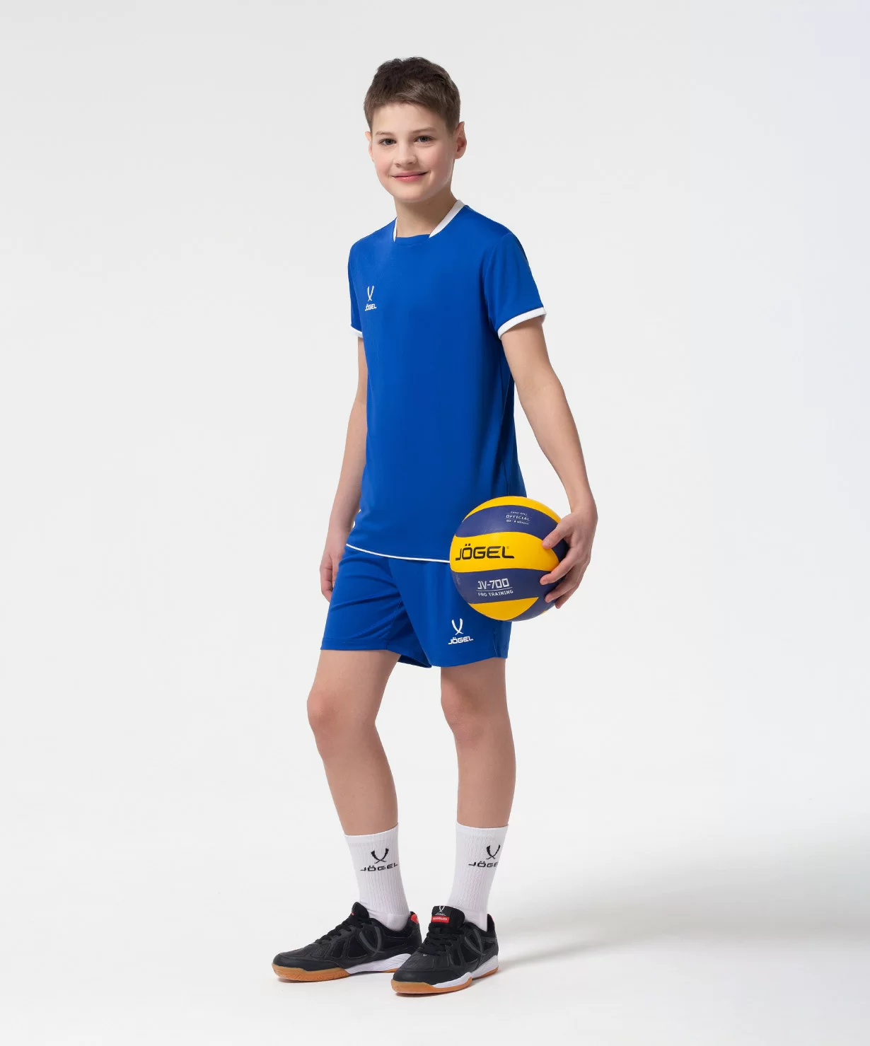 Реальное фото Футболка волейбольная Camp, синий, детский от магазина СпортСЕ