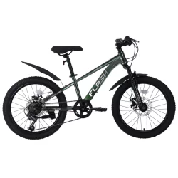 Велосипед TechTeam Flash 22" (2024) зеленый хамелеон