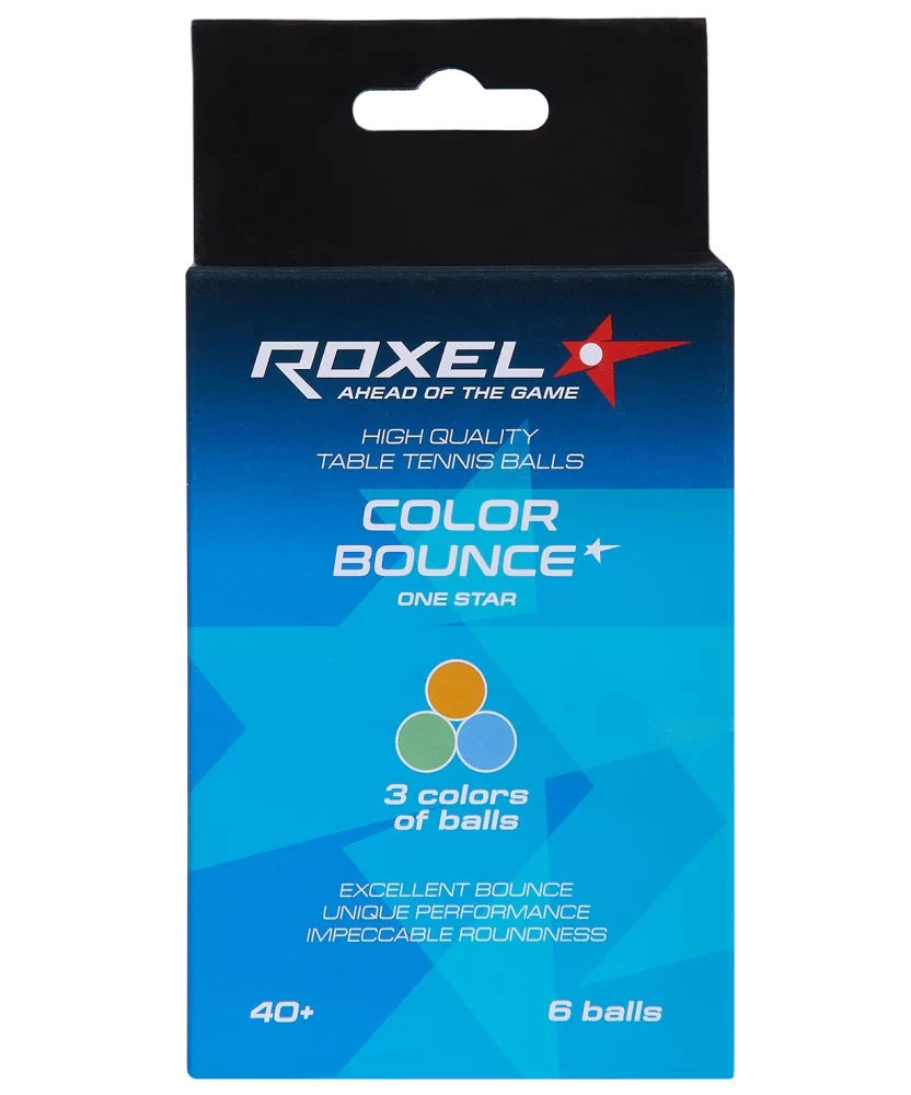 Реальное фото Мяч для настольного тенниса Roxel 1* Color Bounce ЦБ-00002303 от магазина СпортСЕ