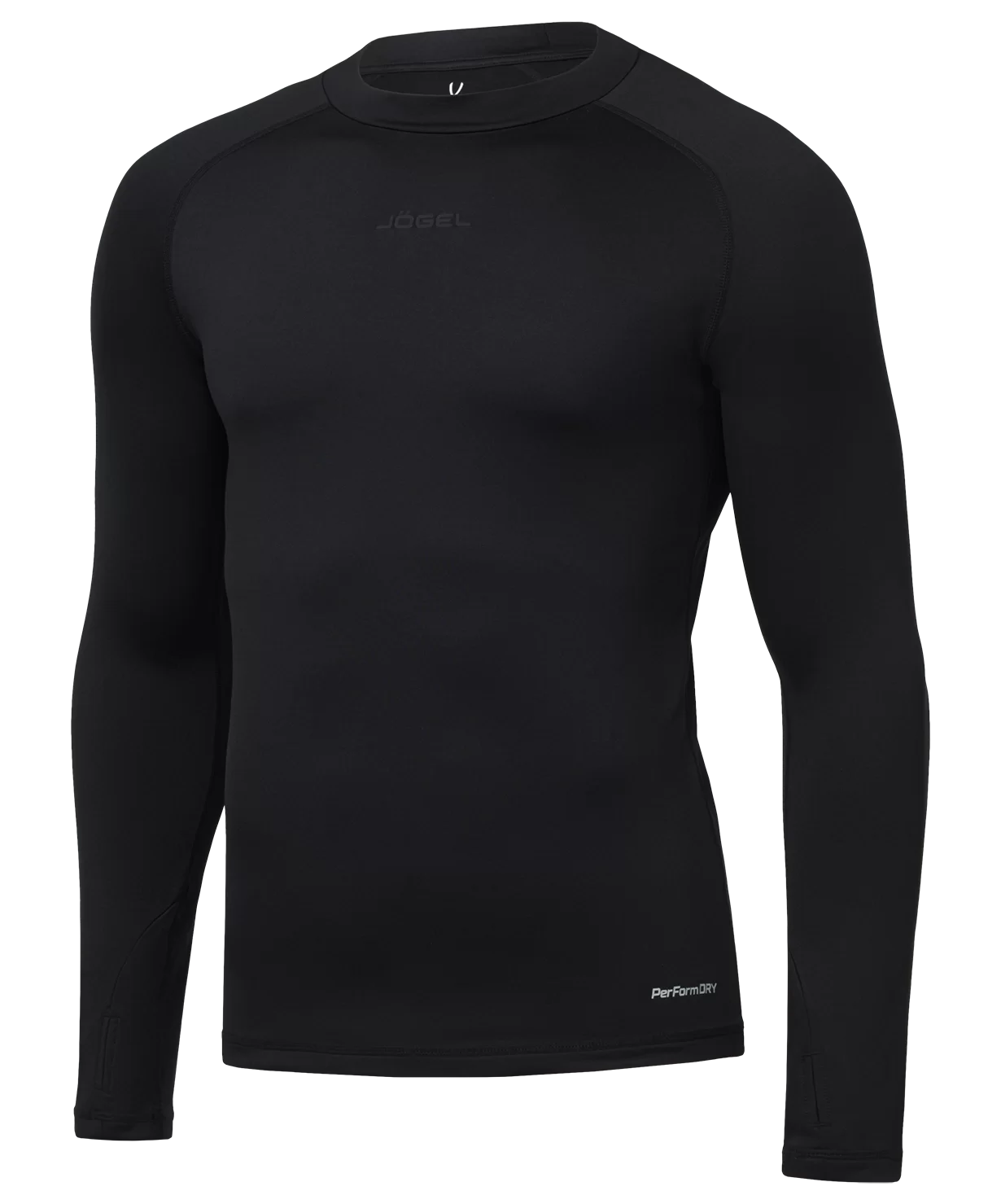 Реальное фото Джемпер компрессионный PerFormDRY Baselayer Warm Top, черный от магазина СпортСЕ