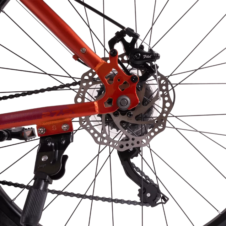 Реальное фото Велосипед TechTeam Delta 27.5" оранжевый от магазина СпортСЕ