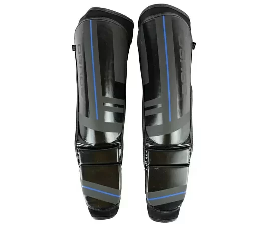 Реальное фото Защита голени и стопы BoyBo B-series черно-синий от магазина СпортСЕ