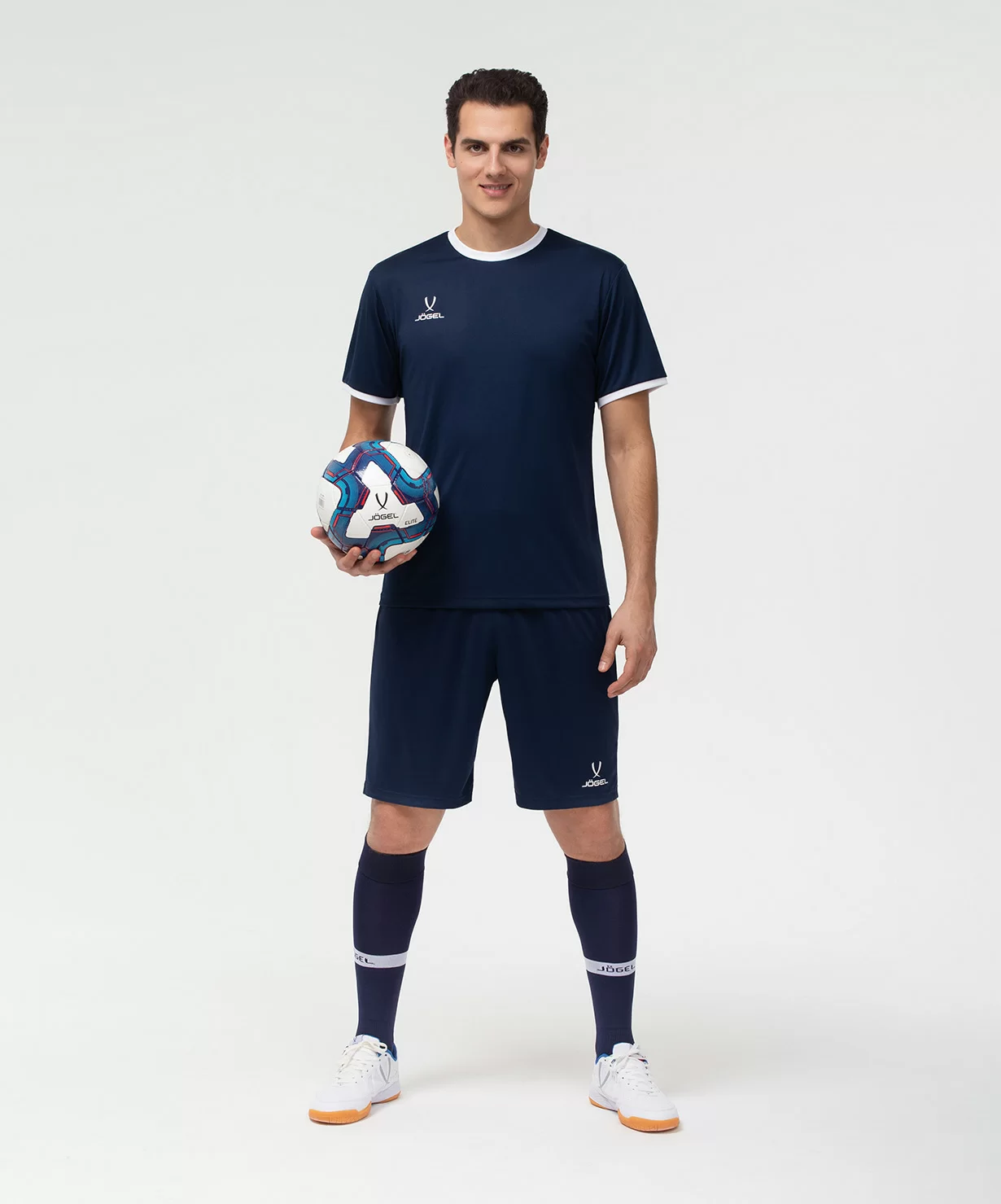 Реальное фото Футболка футбольная CAMP Origin, темно-синий/белый от магазина СпортСЕ