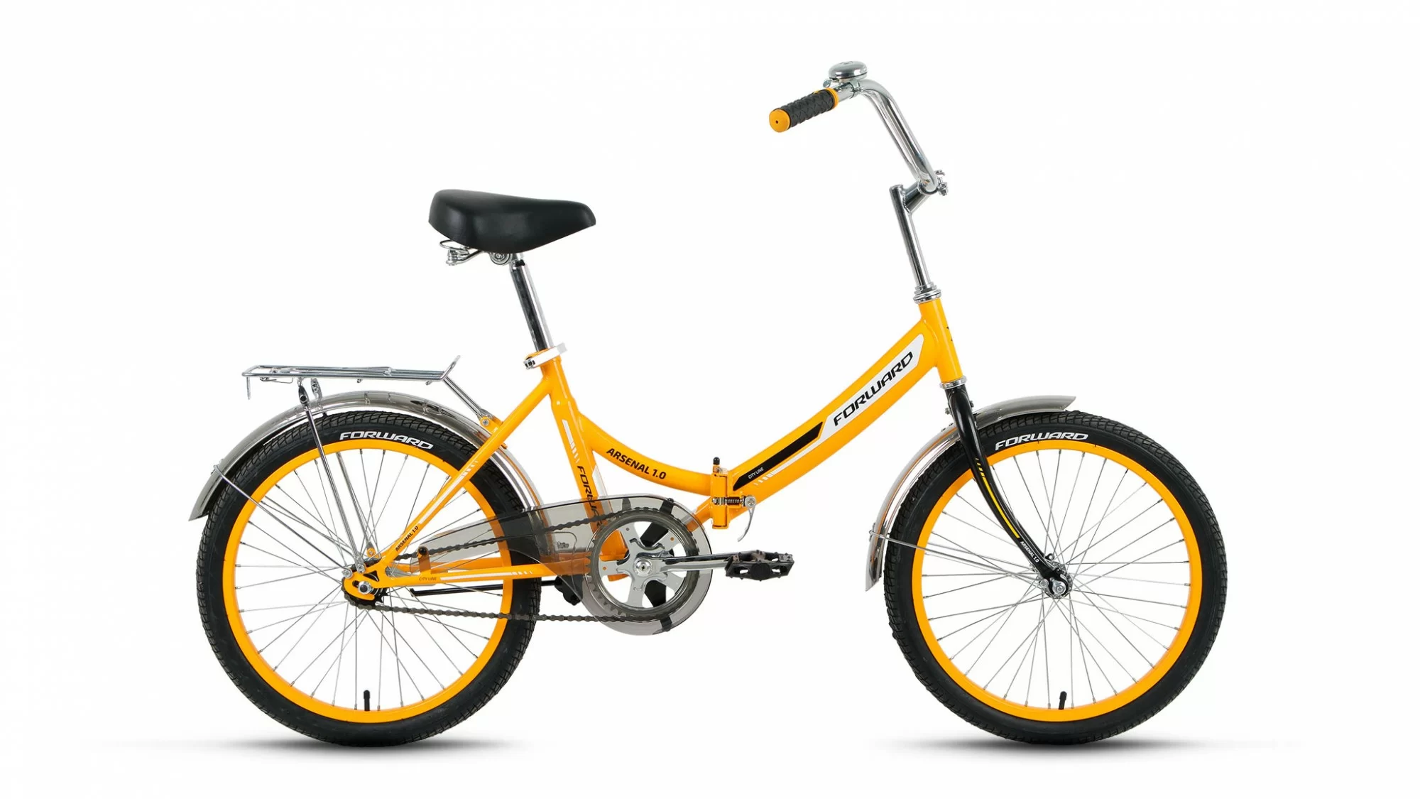Реальное фото Велосипед Forward Arsenal 20 1.0 скл (1ск.) (2019) желтый RBKW9YF01005 от магазина СпортСЕ