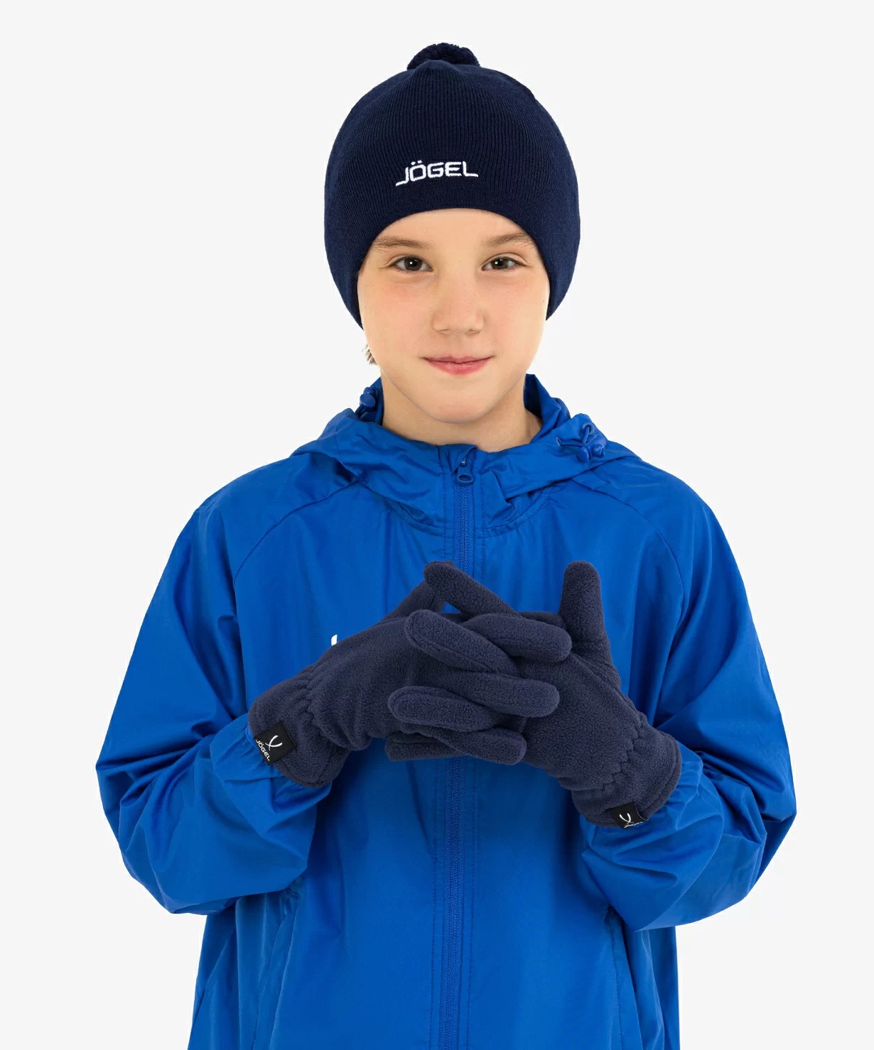 Реальное фото Перчатки зимние ESSENTIAL Fleece Gloves, темно-синий от магазина СпортСЕ