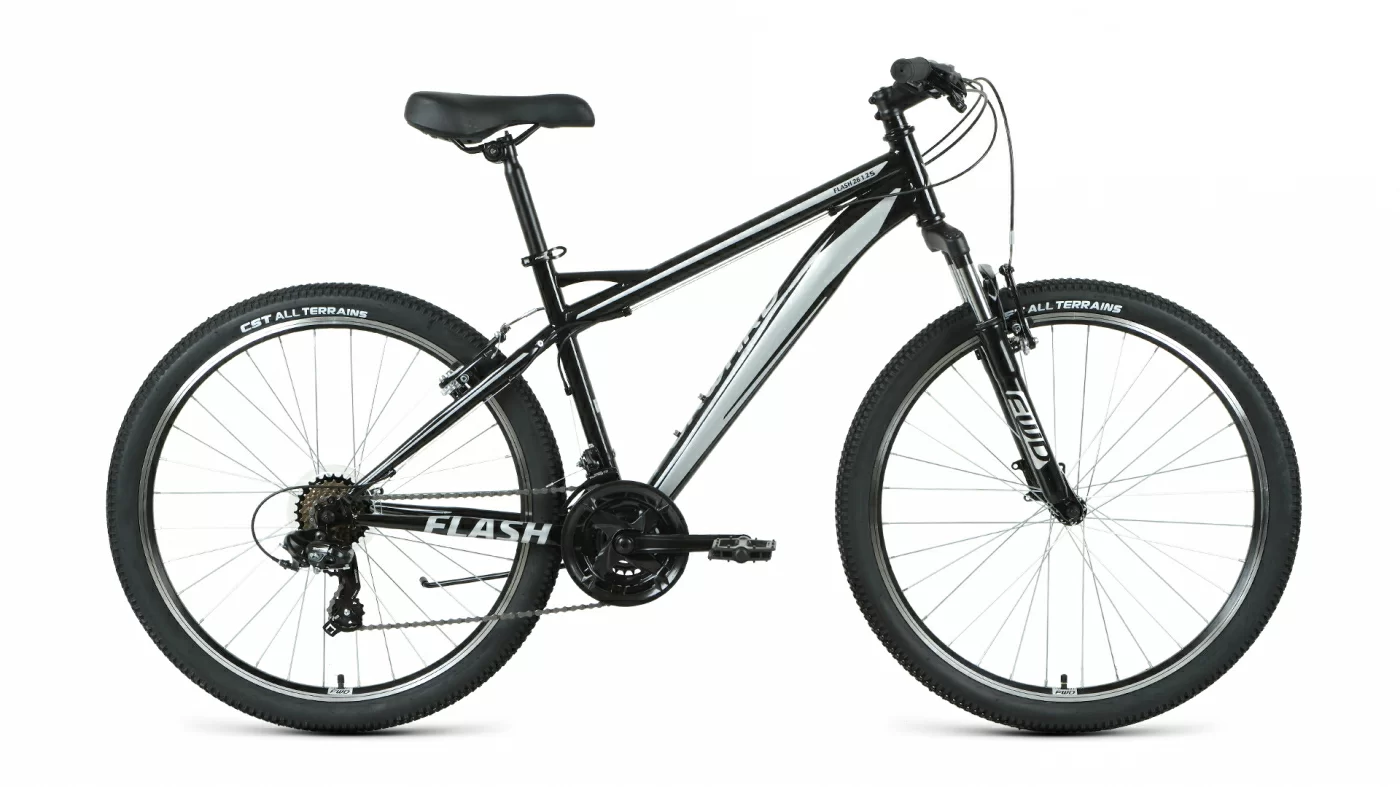 Реальное фото Велосипед Forward Flash 26 1.2 S (2020-2021) черный/серый от магазина СпортСЕ