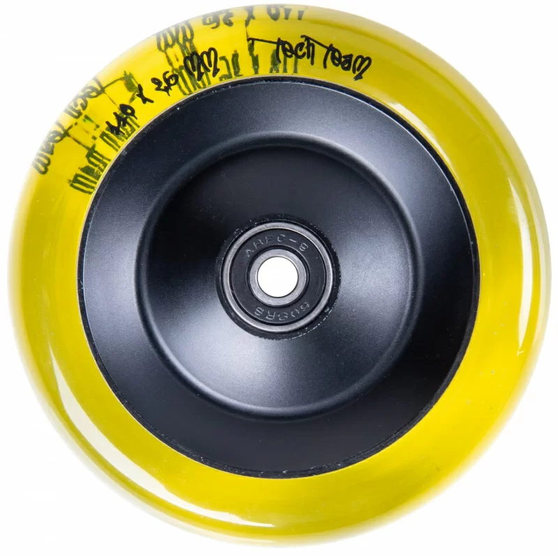 Реальное фото Колесо для самоката TechTeam X-Treme 110*26 мм Street mama yellow от магазина СпортСЕ