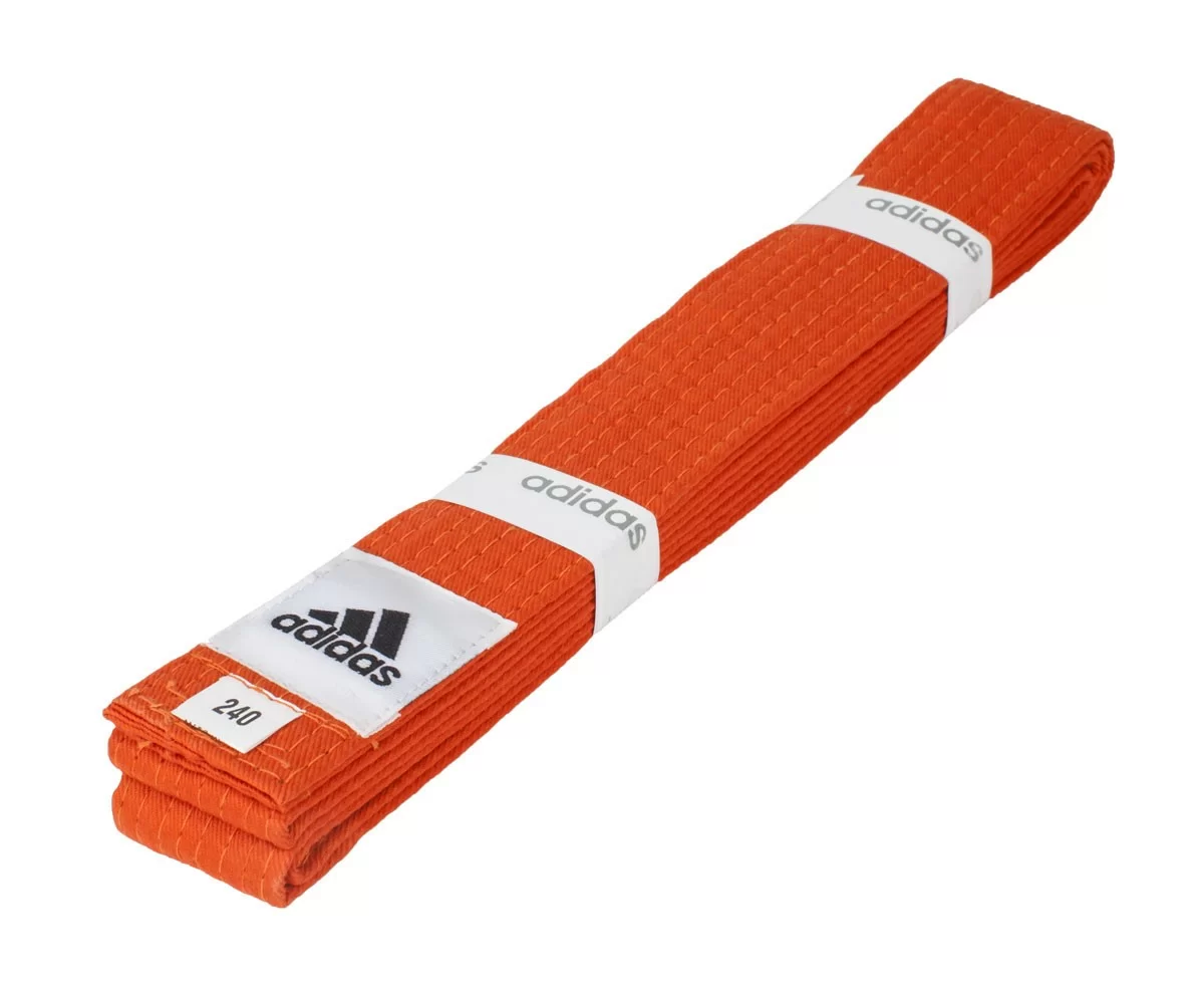 Реальное фото Пояс для единоборств 3 м Adidas Club оранжевый adiB220 от магазина СпортСЕ