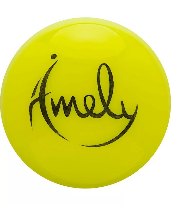 Реальное фото Мяч для художественной гимнастики 15 см Amely AGB-301 желтый УТ-00019927 от магазина СпортСЕ