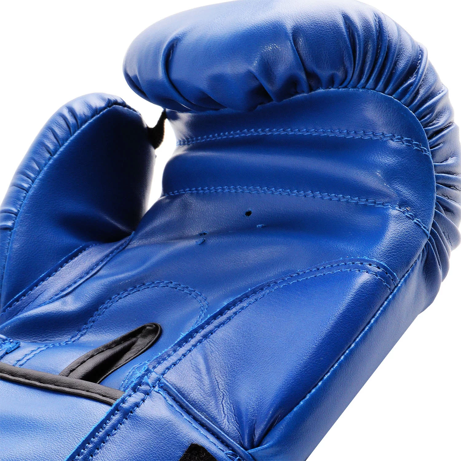 Реальное фото Перчатки боксерские Uppercot UBG-01 DX синий от магазина СпортСЕ