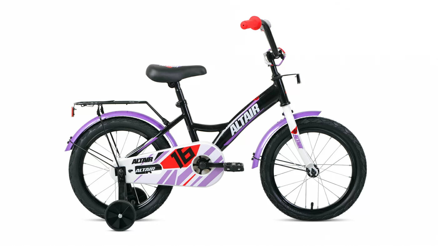 Реальное фото Велосипед Altair Kids 16 (2020-2021) черный/белый 1BKT1K1C1002 от магазина СпортСЕ
