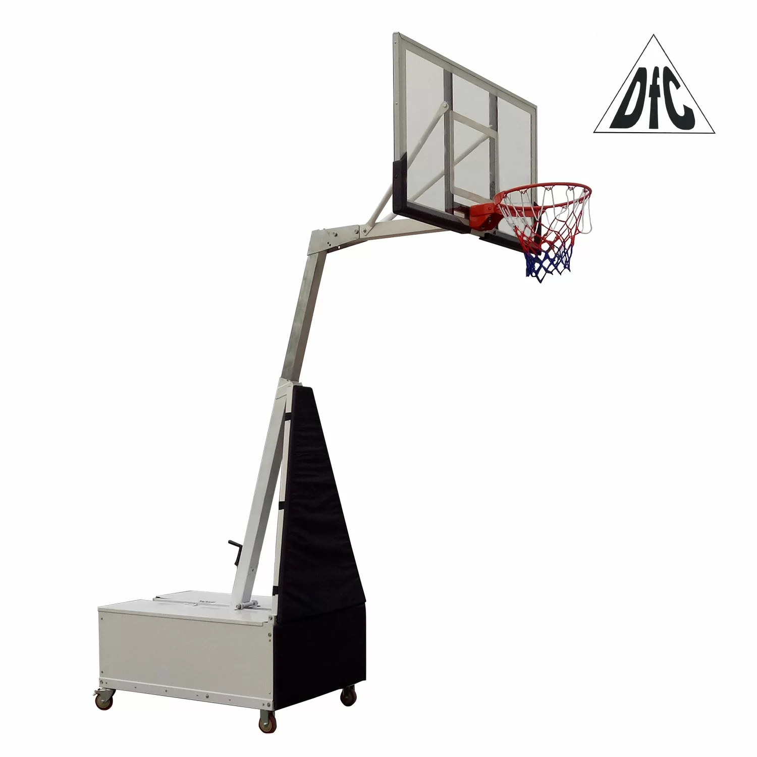 Реальное фото Баскетбольная мобильная стойка DFC STAND60SG 152x90CM поликарбонат (3кор) от магазина СпортСЕ