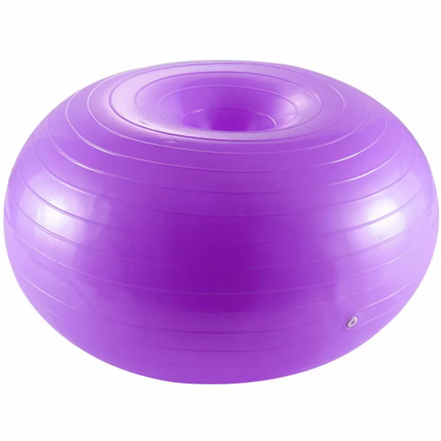Реальное фото Фитбол-пончик 60 см FBD-60-3 фиолетовый 10020340 от магазина СпортСЕ