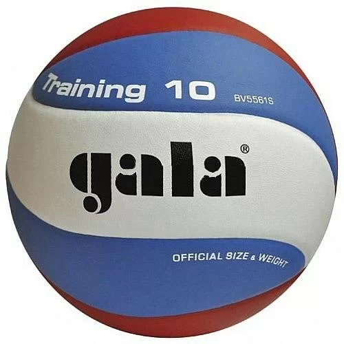Реальное фото Мяч волейбольный Gala Training 10 р.5  синт. кожа ПУ клееный бел-гол-красн BV5561S от магазина СпортСЕ