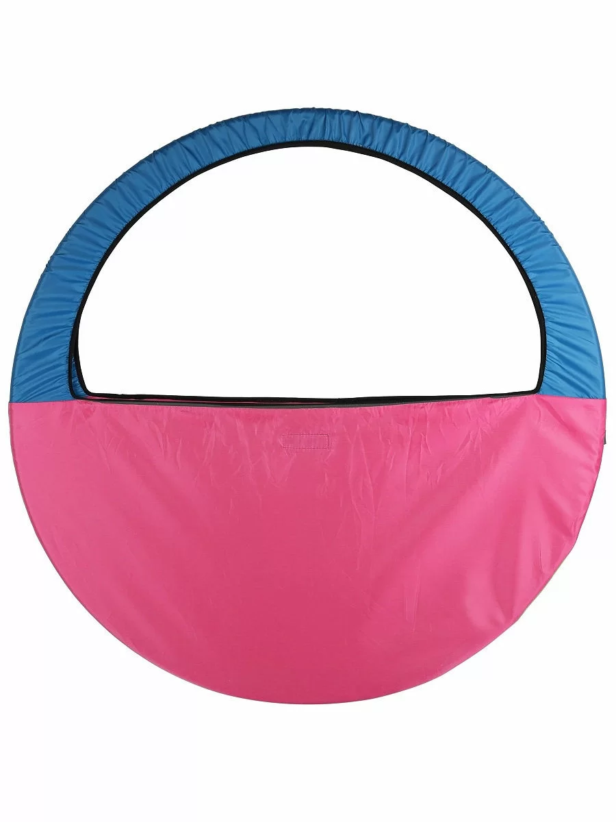 Реальное фото Чехол-сумка для обруча 60-90 см Indigo голубо-розовый SM-083 от магазина СпортСЕ
