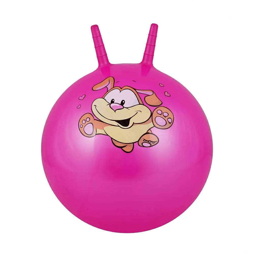 Реальное фото Мяч-попрыгун 45 см (18") Body Form с 2 ручками pink BF-CHB02 от магазина СпортСЕ