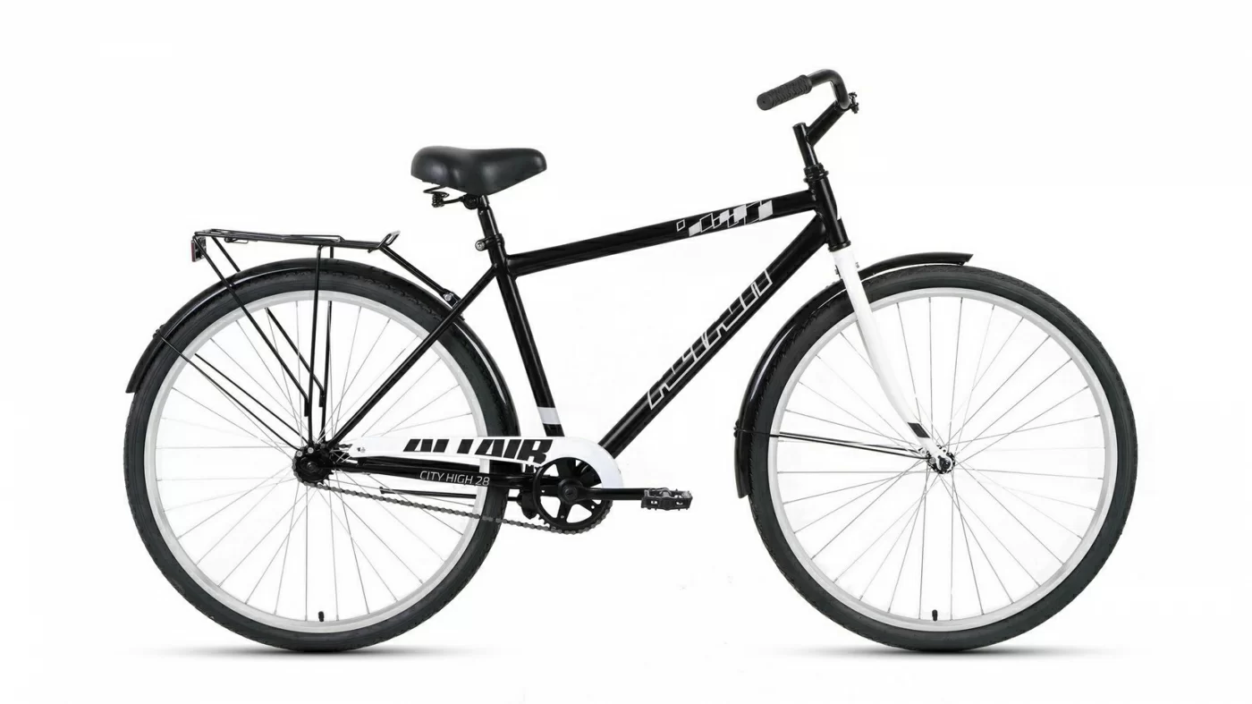 Реальное фото Велосипед Altair City High 28 (2022) черный/серый RBK22AL28016 от магазина СпортСЕ