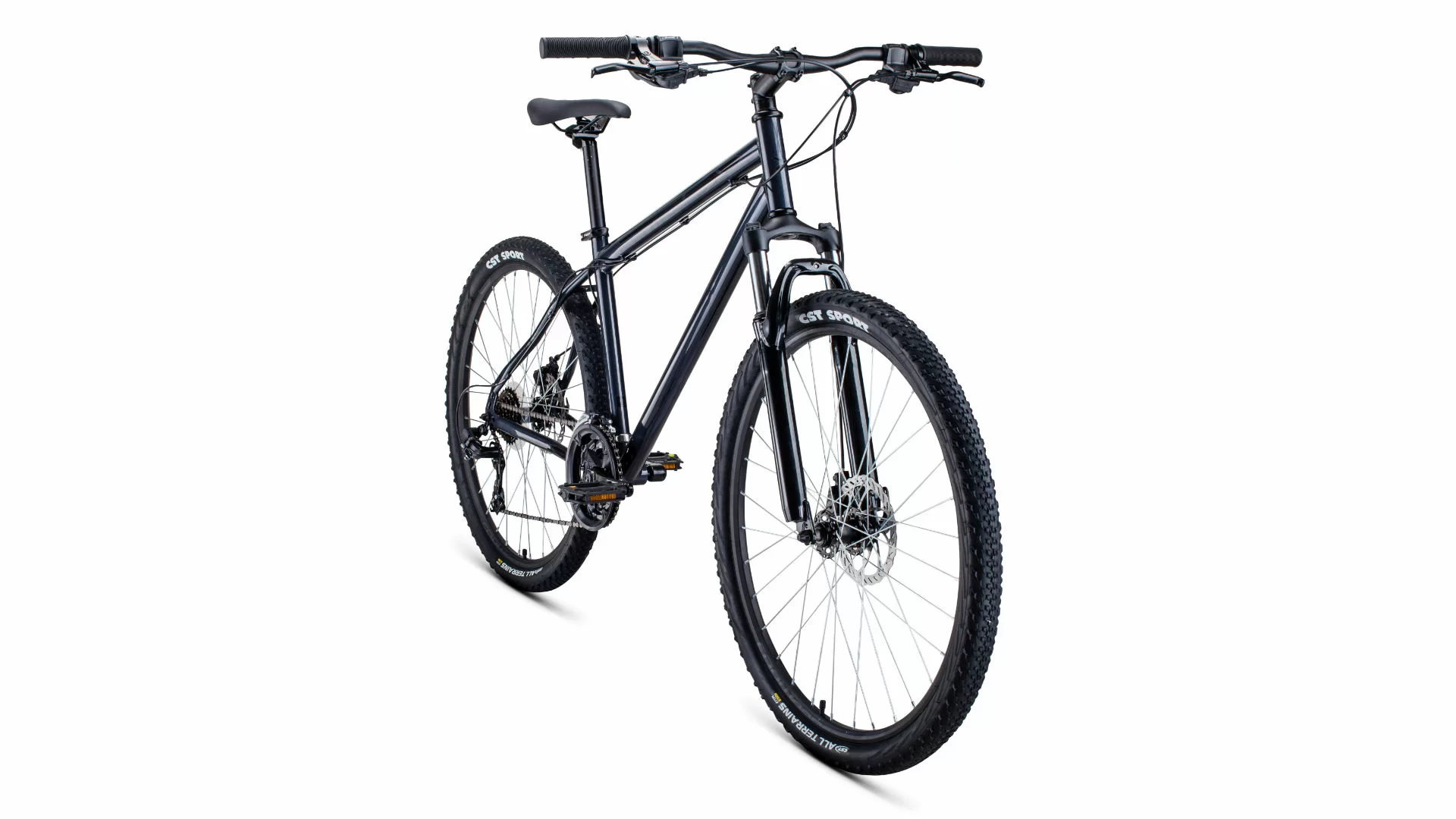 Реальное фото Велосипед Forward Sporting 27,5 2.2 disc (2021) темно-серый/черный RBKW1M17G018 от магазина СпортСЕ