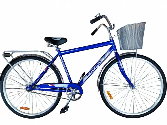 Реальное фото Велосипед Black Aqua City 181 28" 1s (РФ) синий YF-705CTR от магазина СпортСЕ