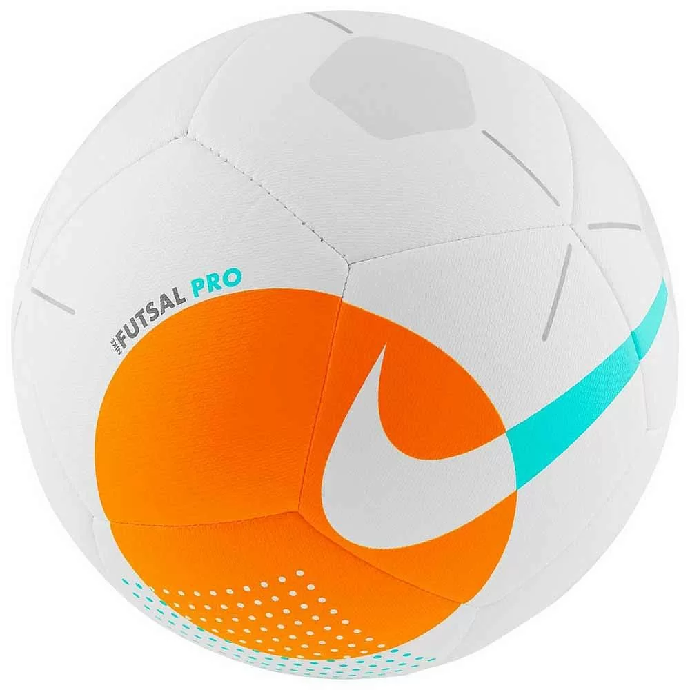 Реальное фото Мяч футзальный Nike Pro №4 Fifa Pro бело-оранжевый SC3971-103 от магазина СпортСЕ