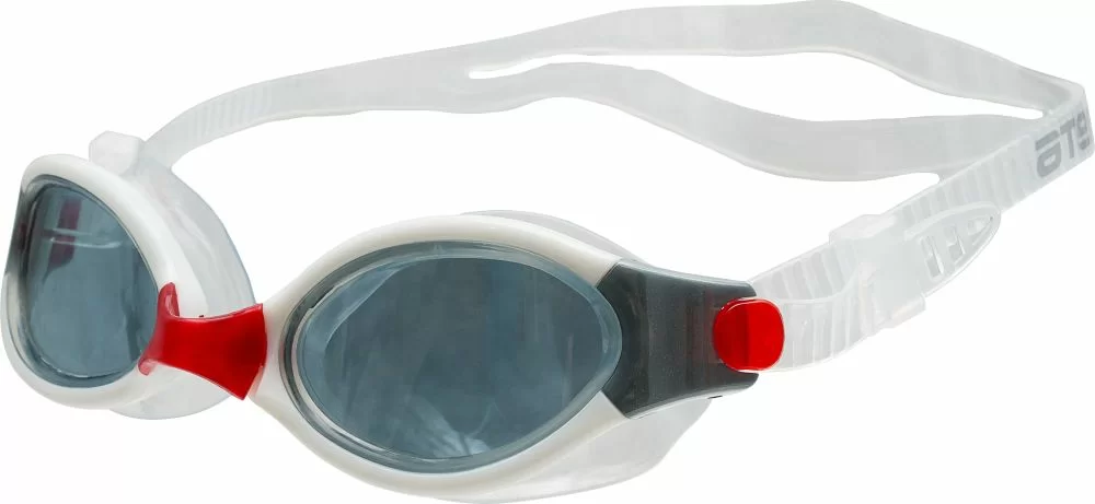 Реальное фото Очки для плавания Atemi B504 силикон бело-красные от магазина СпортСЕ