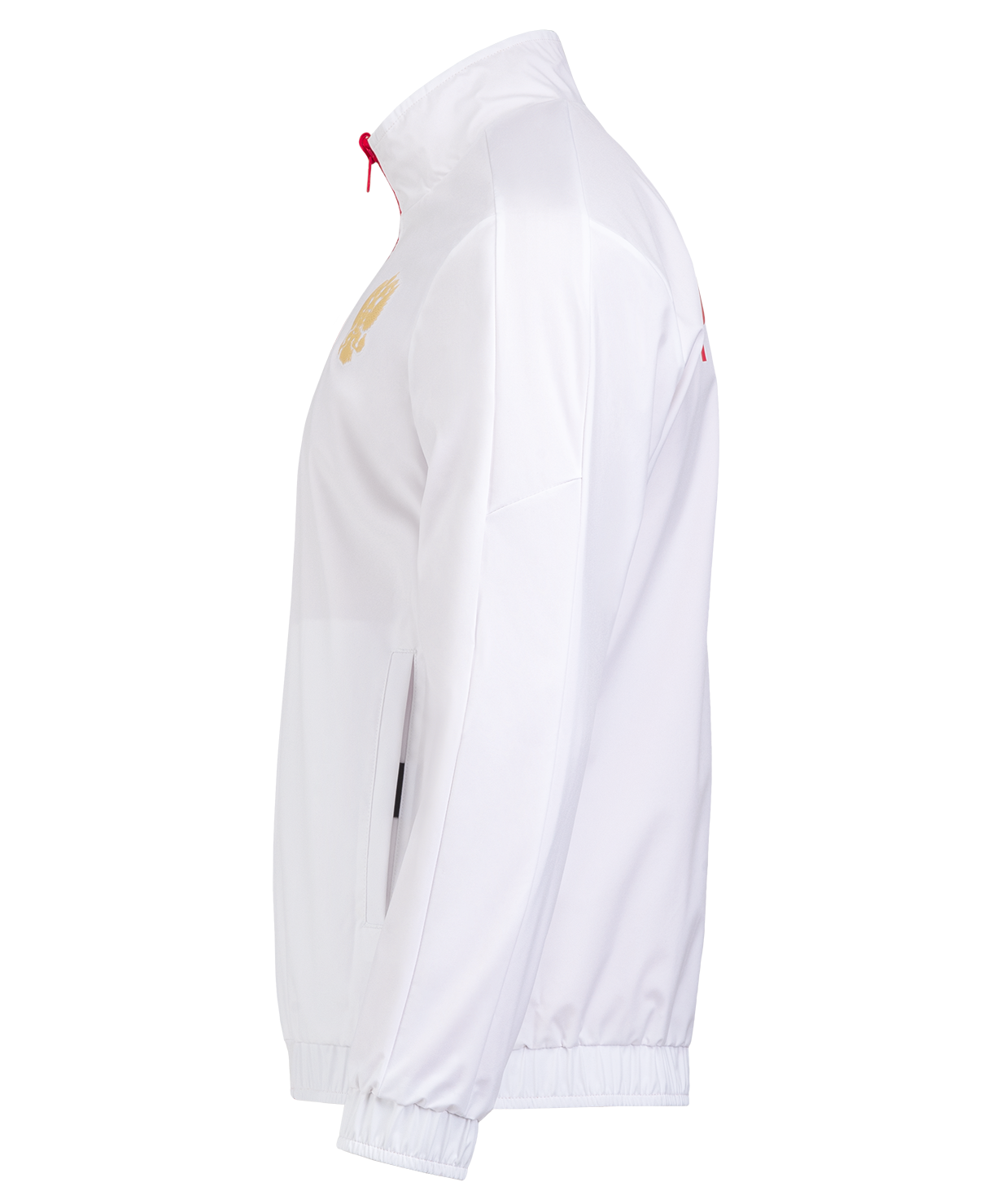 Реальное фото Куртка спортивная NATIONAL ANTHEM PerFormDRY Jacket, красный/белый от магазина СпортСЕ