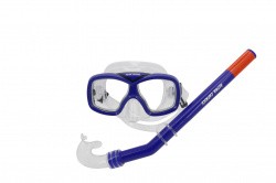 Набор для плавания Alpha Caprice (маска+трубка) MS-1015S37 ПВХ синий