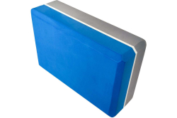 Блок для йоги E29313-3 полумягкий гранит 223х150х76мм синий-серый 10017831
