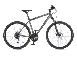 Велосипед AUTHOR Vertigo 2022 Серебряно-салатово-чёрный