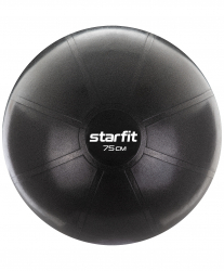 Фитбол 75 см StarFit GB-107 1400 гр антивзрыв черный УТ-00018981