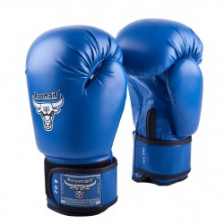 Перчатки боксерские Roomaif RBG-100 Кожа синие