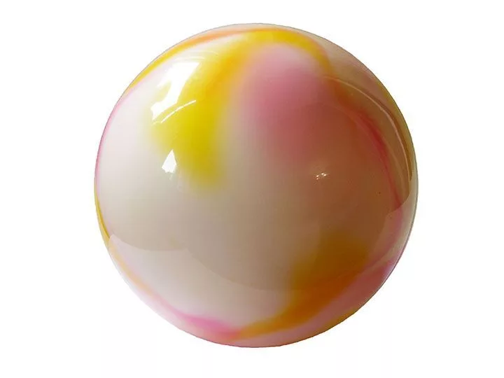 Реальное фото Мяч для художественной гимнастики 15 см Нужный спорт радуга AB2803С от магазина СпортСЕ