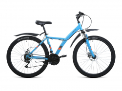 Велосипед Forward Dakota 27,5 2.0 D (2022) бирюзовый/ярко-оранжевый