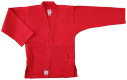 Куртка для самбо INSANESTART IN22-SJ300 красный, взрослый, хлопок