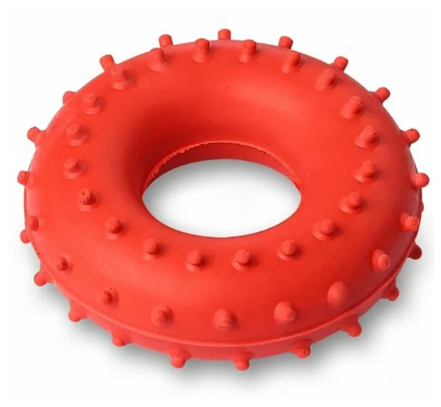 Реальное фото Эспандер-кольцо кистевой 15 кг массажный красный ЭРКМ-15 от магазина СпортСЕ