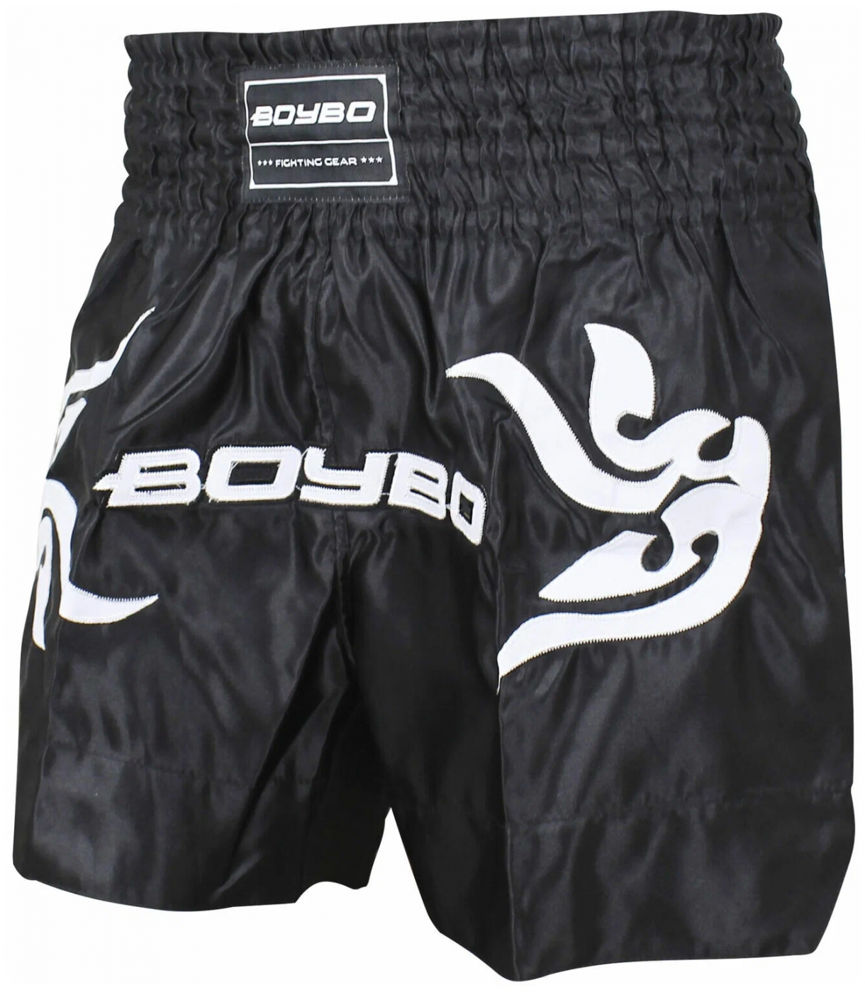 Реальное фото Шорты для тайского бокса BoyBo черный BST882 от магазина СпортСЕ