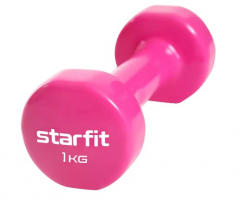Гантели виниловые 1 кг StarFit Core DB-101 розовый (пара) УТ-00020381