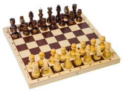 Шахматы обиходные в доске 290*145*40 Ш-1