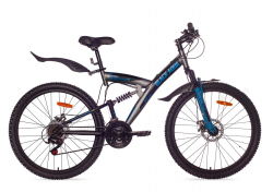 Велосипед Black Aqua Mount 1641 D 26" серый-синий GL-309D