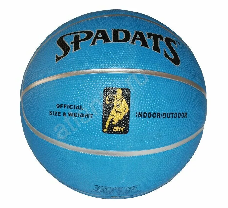 Реальное фото Мяч баскетбольный Spadats SP-410CD № 7 резина диз., серебряные полоски от магазина СпортСЕ