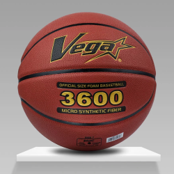 Мяч баскетбольный Vega 3600, OBU-718, FIBA №7 синт.кожа темно-корич.