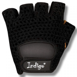 Перчатки Indigo замша+сетка черно-коричневые SB-16-1967