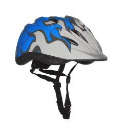Шлем Flame с регулировкой размера (50-57) синий/белый