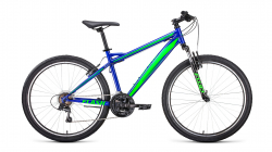 Велосипед Forward Flash 26 1.0 (2022) синий/ярко-зеленый