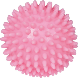 Мяч массажный 9 см E36801-15 твердый ПВХ светло розовый 10021998