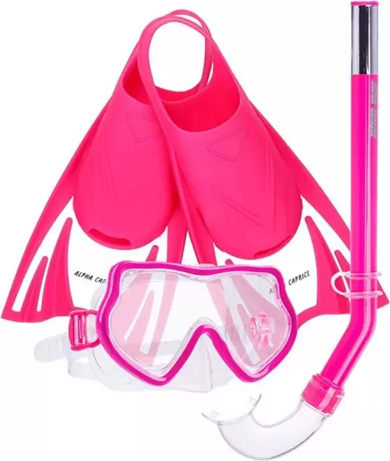 Реальное фото Набор для плавания Alpha Caprice MSF-1045S37F63 (M (30-34)) pink от магазина СпортСЕ