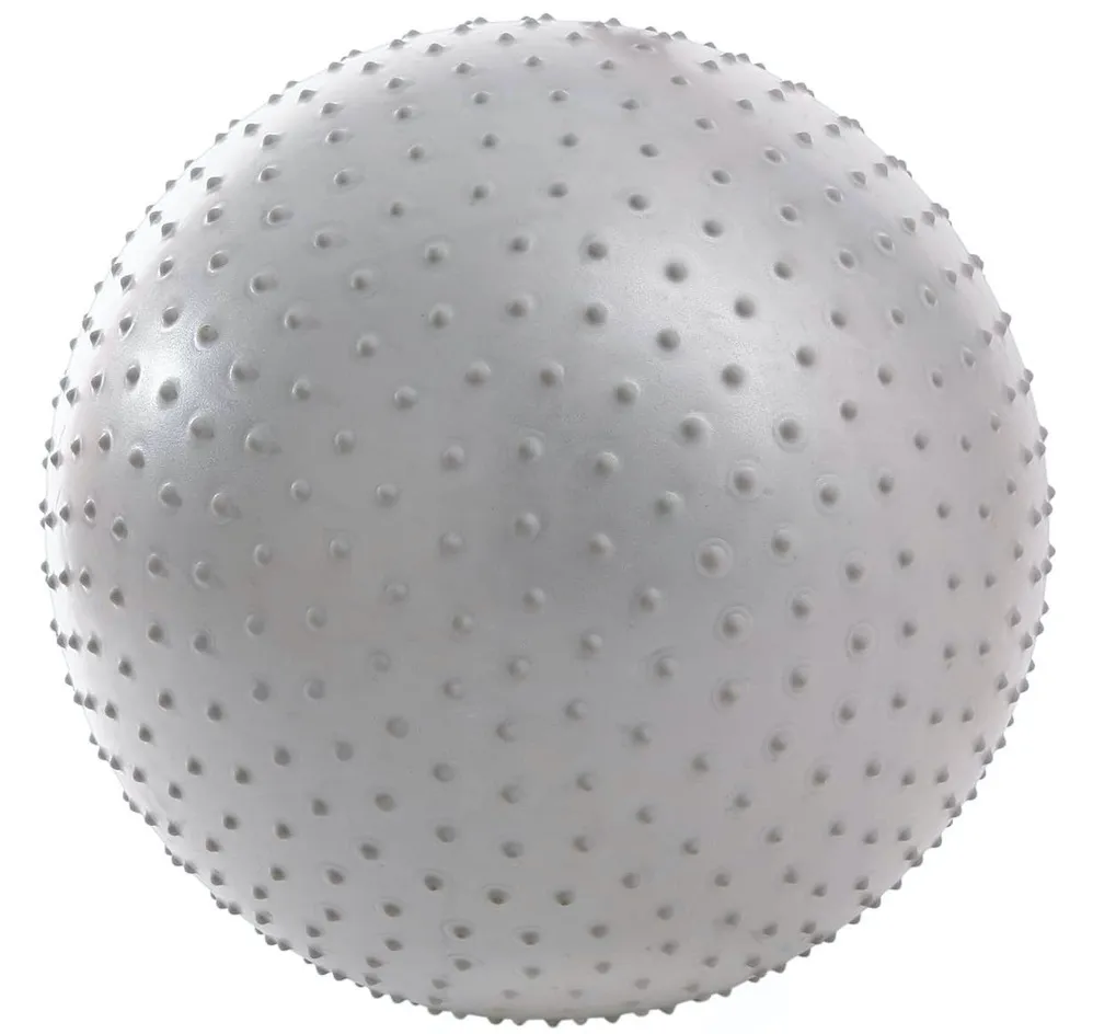 Реальное фото Мяч массажный 75 см StarFit GB-301 антивзрыв тепло-серый пастель УТ-00018943 от магазина СпортСЕ