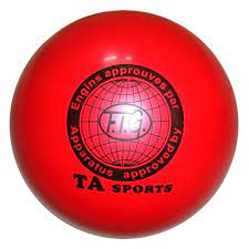 Мяч для художественной гимнастики 15 см 400 г красный I-1