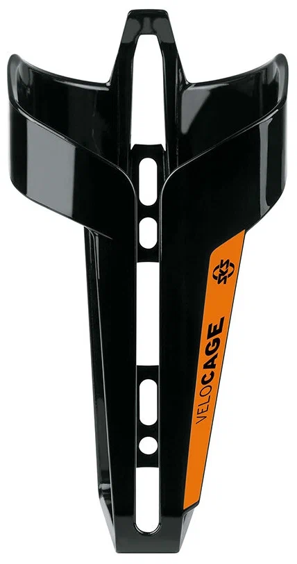 Реальное фото Флягодержатель SKS Velocage черно-оранжевый, пластик (Германия) 0-11479 от магазина СпортСЕ