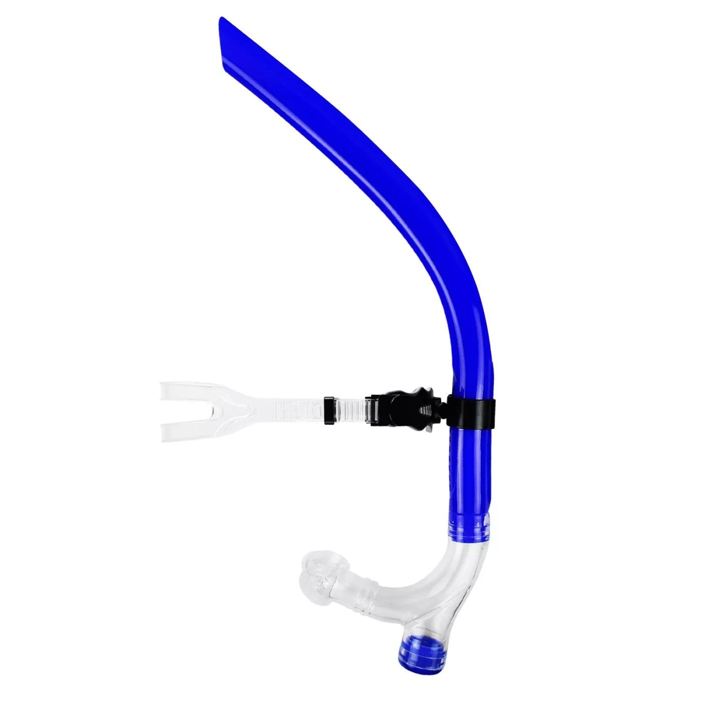 Реальное фото Трубка для плавания фронтальная Н01 синяя Н01 от магазина СпортСЕ